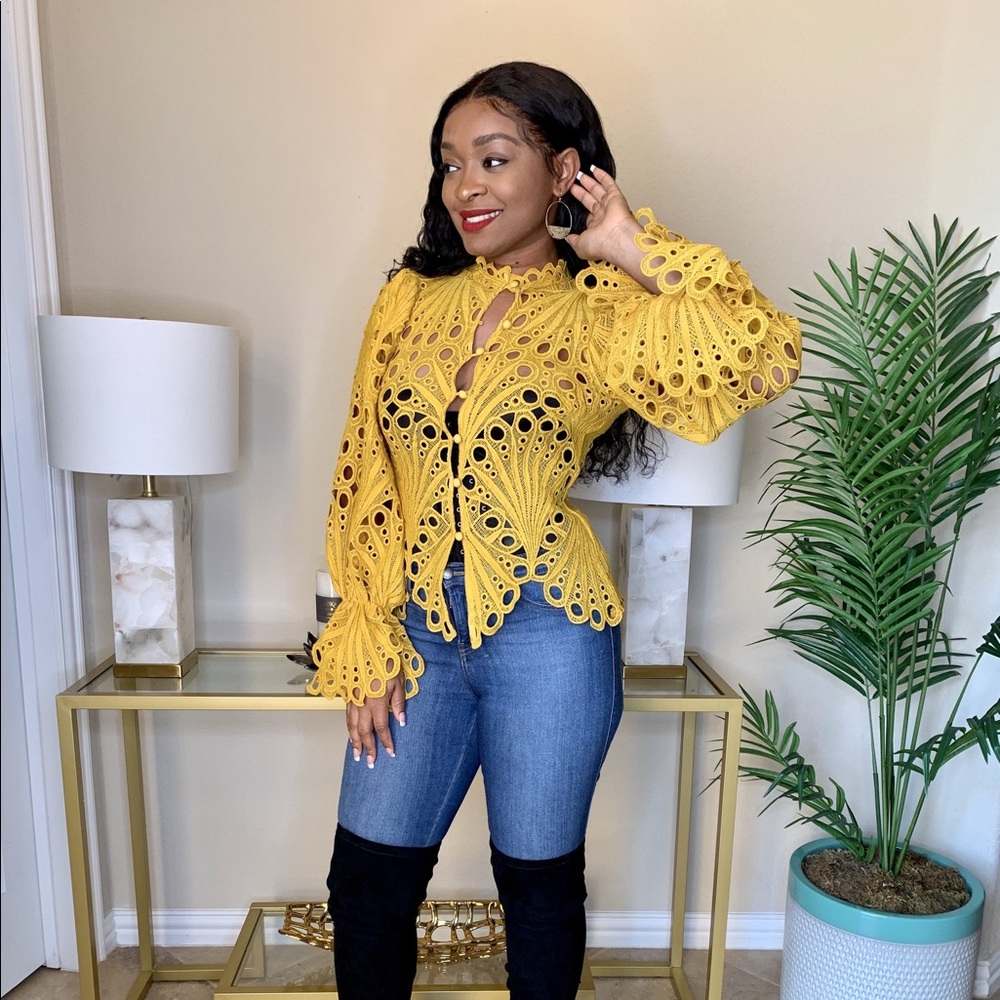 Mustard blouse